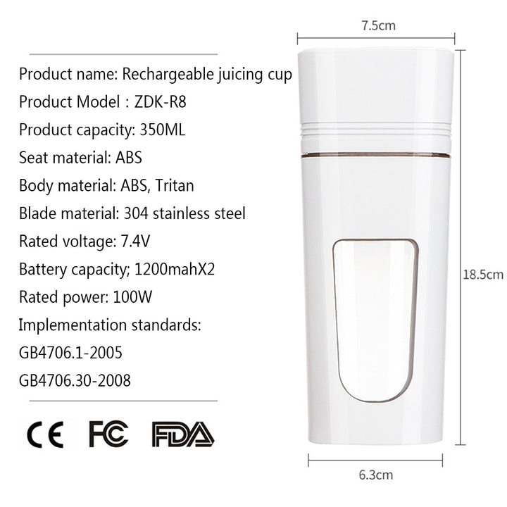 USB Electric Safety Juicer Cup, Juice Blenders Mini Portable Juicers