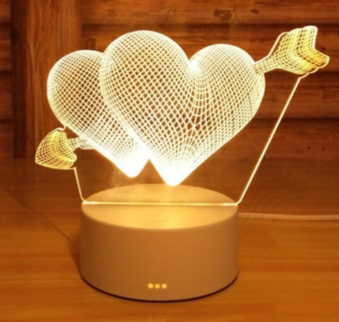 Romantic 3D LED Illusion Lamp