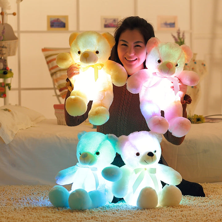 Creative Light Up LED Teddy Bear Stuffed Animals Plush