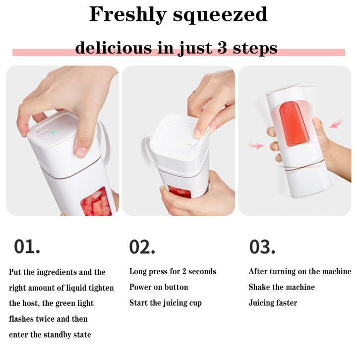 USB Electric Safety Juicer Cup, Juice Blenders Mini Portable Juicers